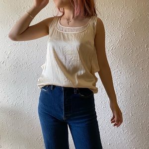 Zac Posen butterfly back silk tank top